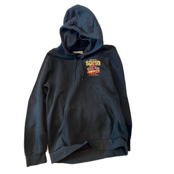 Retrofit Speed Pullover Black Hoodie Mens M - Picture 1 of 4